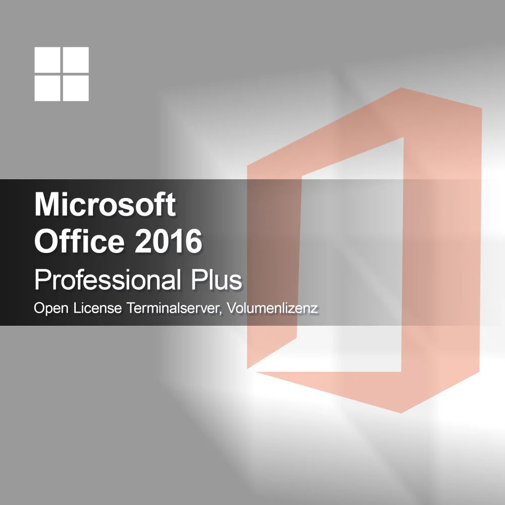 Microsoft Office 2016 Professional Plus Open License Terminalserver, Lisensi Volume