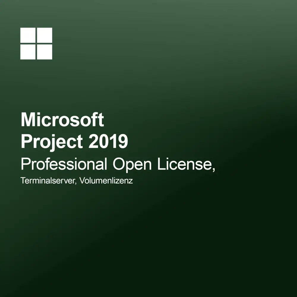 Microsoft Project 2019 Professional Open License, Terminalserver, Lisensi Volume